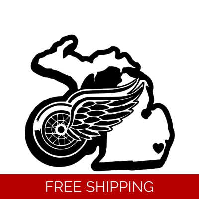 NHL Detroit Red Wings Hockey Michigan Die Cut Vinyl Decal sticker